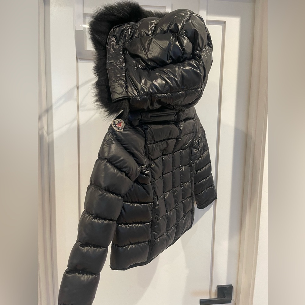 Girls moncler black jacket
